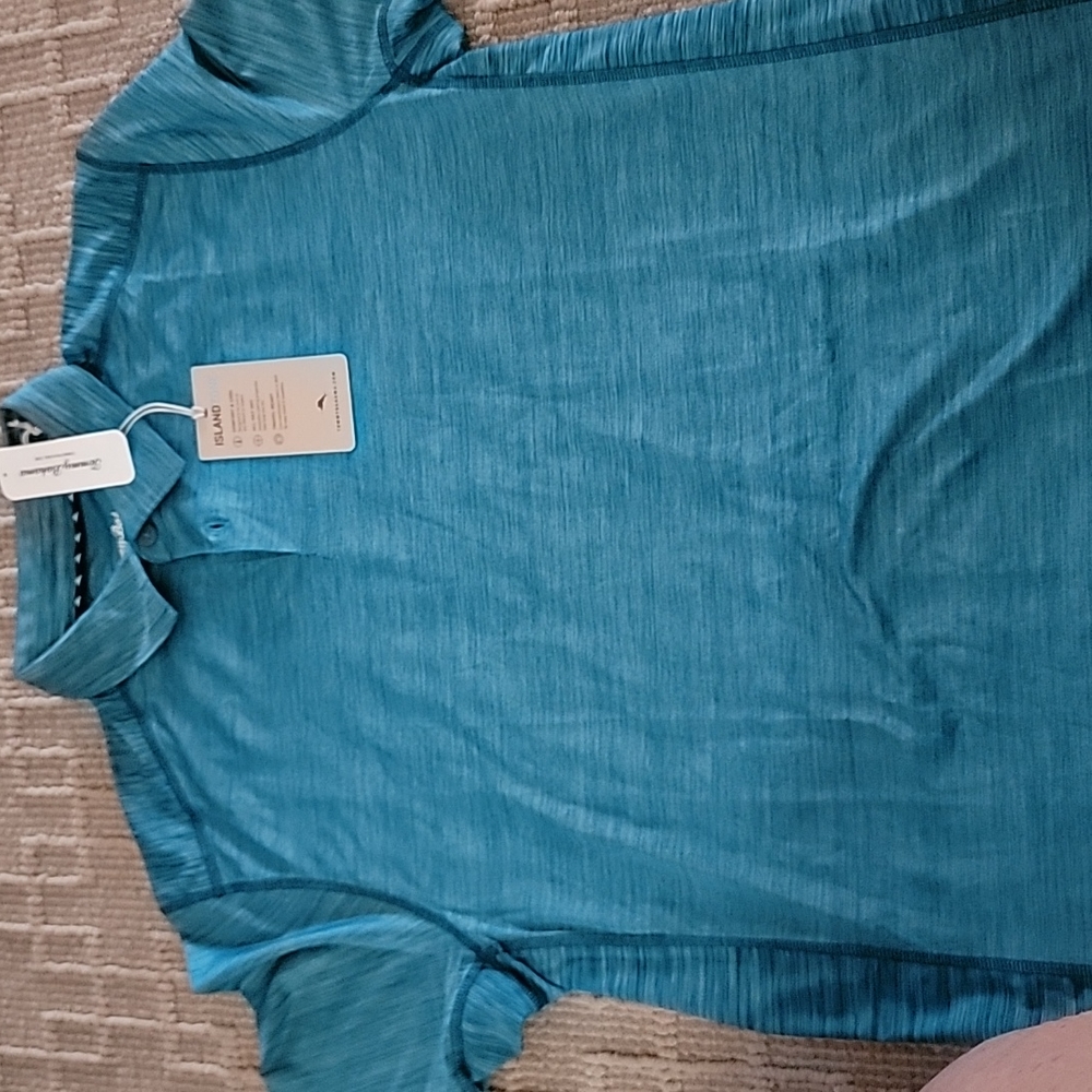 Tommy Bahama Island Zone Polo M Blue-Green